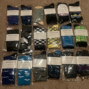 1200 pairs - Meeting Socks - Bulk Lot - Dress Socks With Sayings